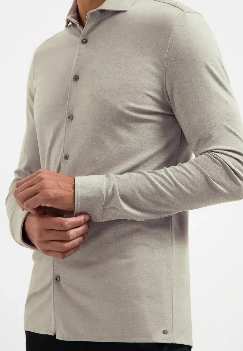 jersey overhemd No Excess Clay