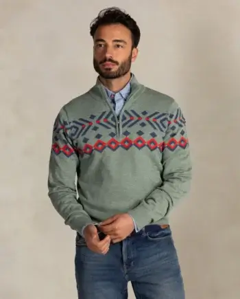 Pullover half zip green N.Z.A.