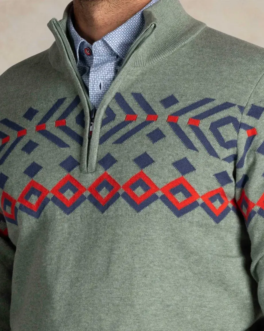 Pullover half zip green N.Z.A.