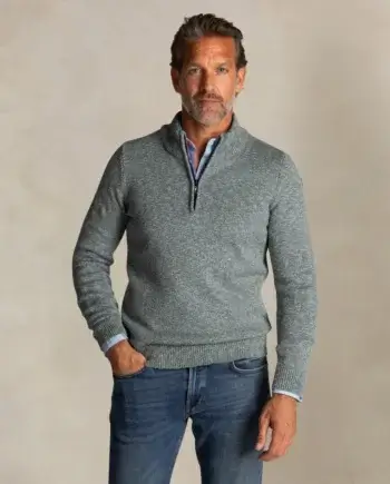 Pullover half zip soft green N.Z.A.