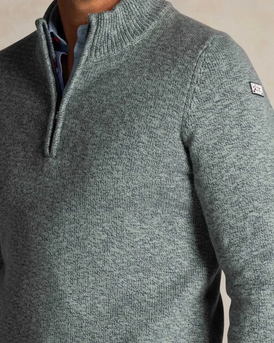 Pullover half zip soft green N.Z.A.