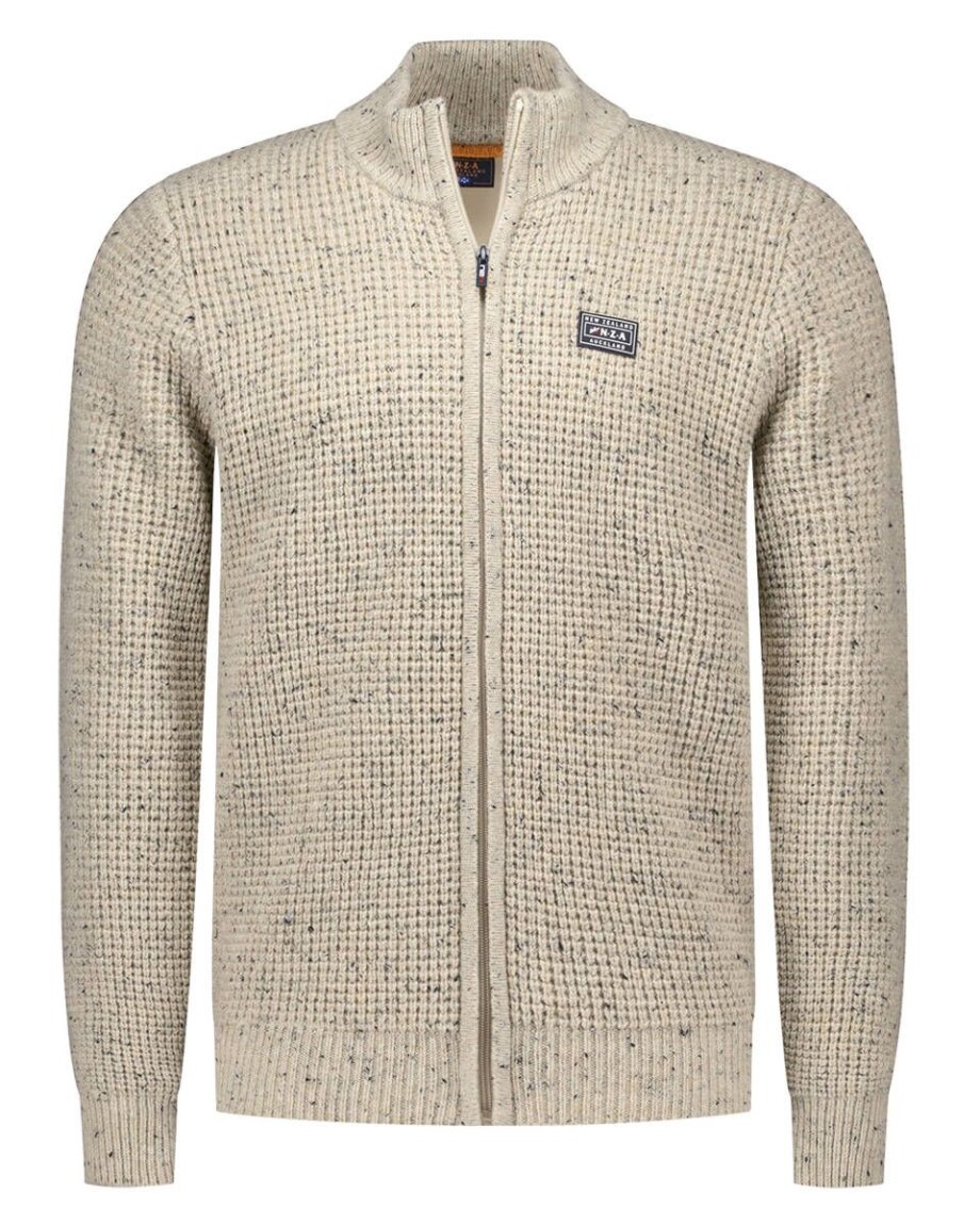 Wollen N.Z.A. vest windblokker beige