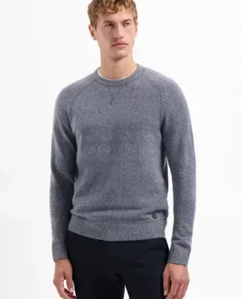 Trui ronde hals wol blend