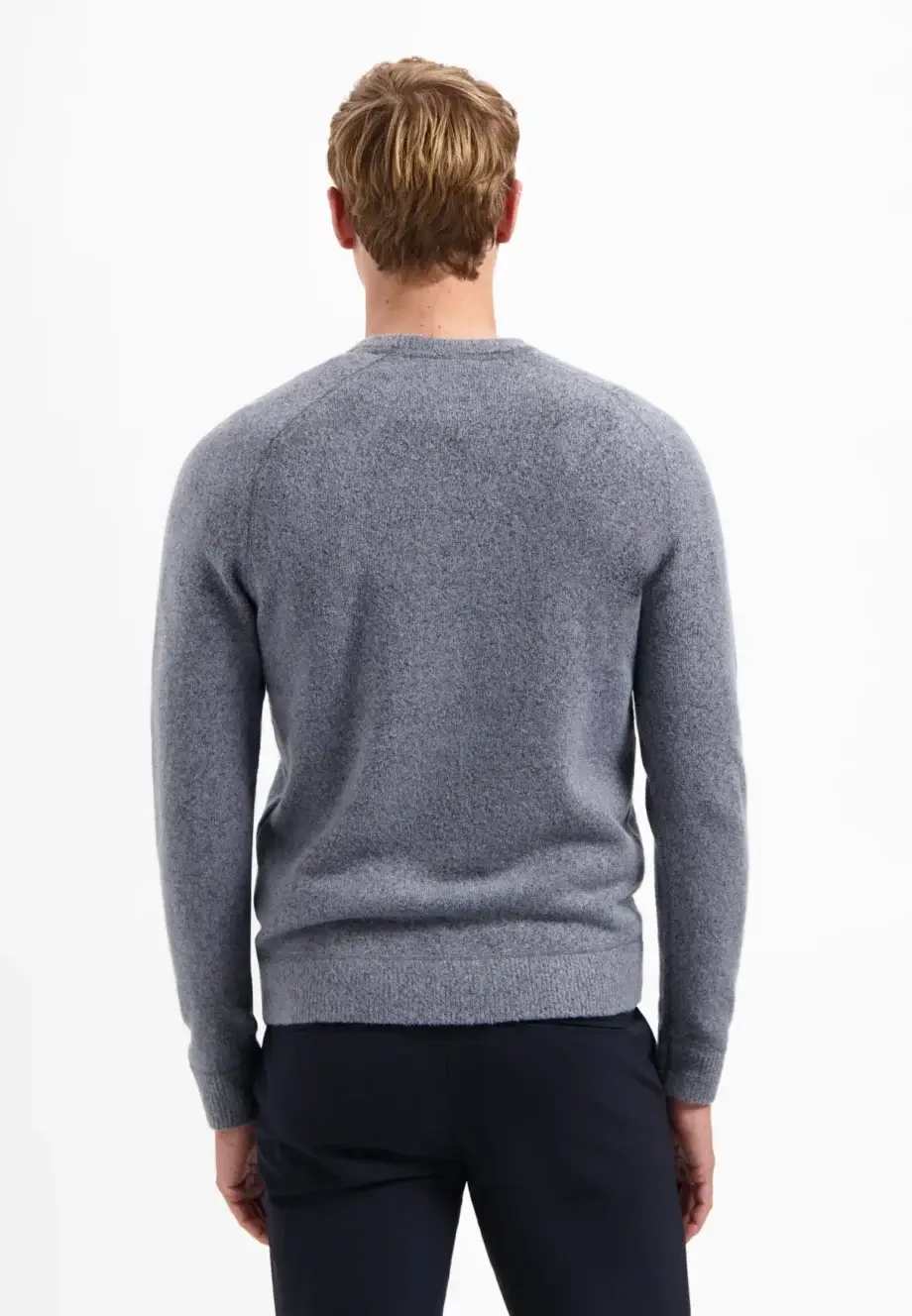Trui ronde hals wol blend