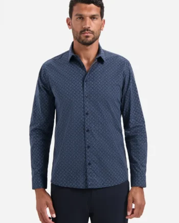 Overhemd No Excess print night blue