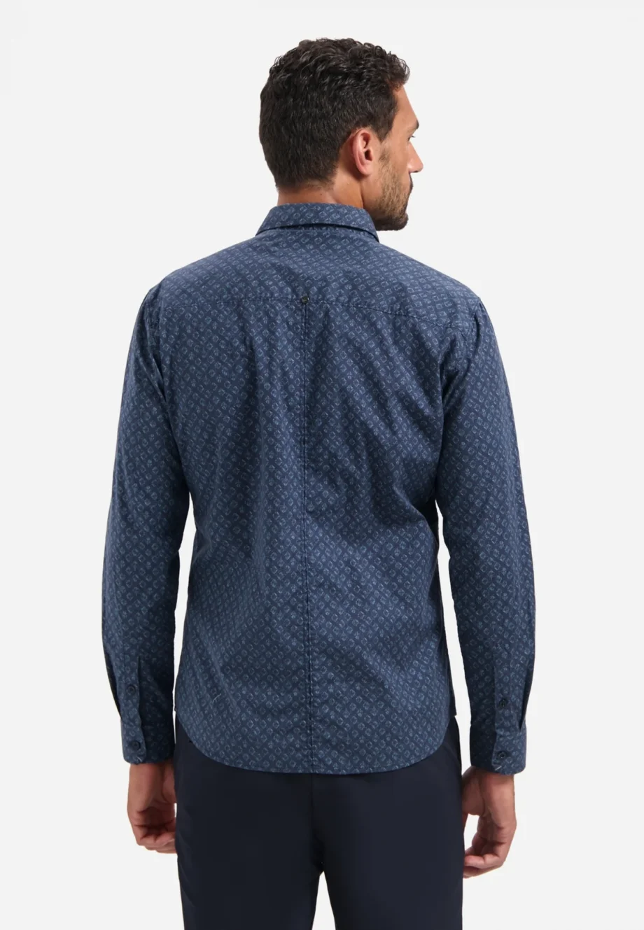 Overhemd No Excess print night blue