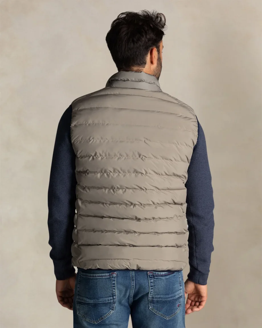 Bodywarmer gewateerd ecru N.Z.A.