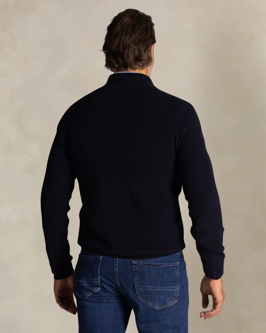 Trui half zip navy N.Z.A.