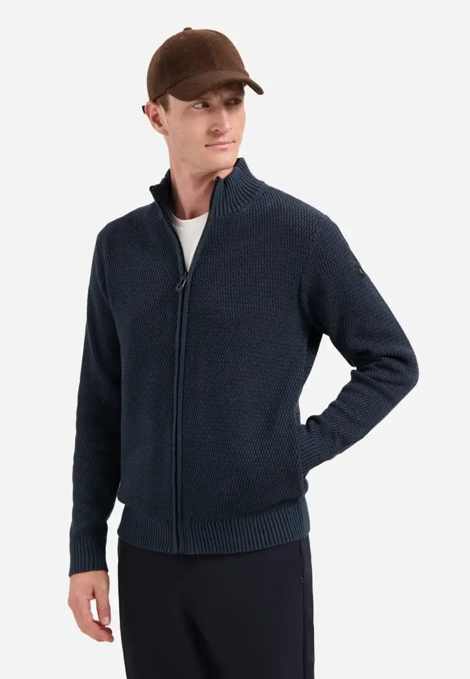 Grofgebreid vest  No Excess melange night
