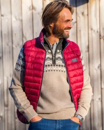 Bodywarmer N.Z,A. wijnrood