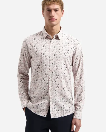 Overhemd print light mauve No Excess