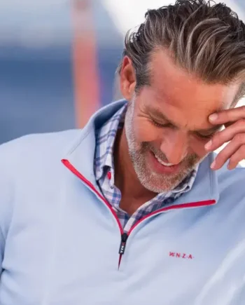 Sweater zipper light blue N.Z.A.