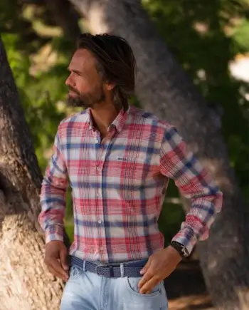 Overhemd ruit red tide N.Z.A.