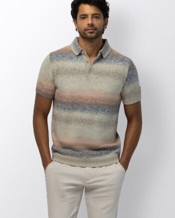 Poloshirt gebreid streep State  of Art