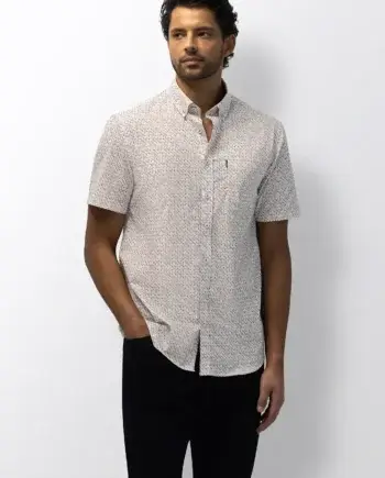 Overhemd korte mouw print