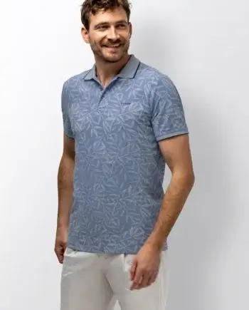 Poloshirt botanische print State of Art