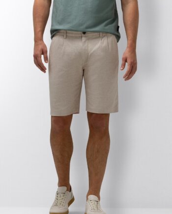 Chino bermuda kit linnen blend