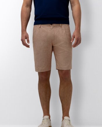 Chino bermuda  orange white linnen blend