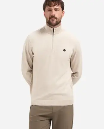Trui half zip sand No Excess