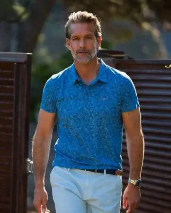 poloshirt print navy sky N.Z.A.