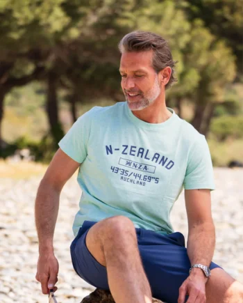 T shirt green print N.Z.A.