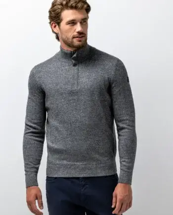 Trui half zip grey State of Art