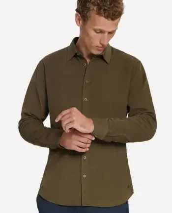Corduroy Shirt moss  green No Excess