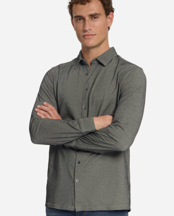 Jersey twill overhemd cement no Excess
