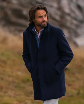 Wol blend classic coat navy N.Z.A.